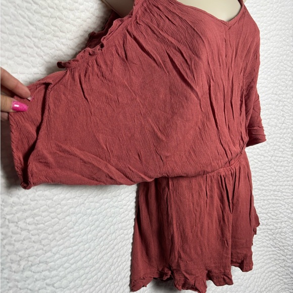 Y2K Play Romper Crinkle Material Beach Resort - Picture 4 of 8